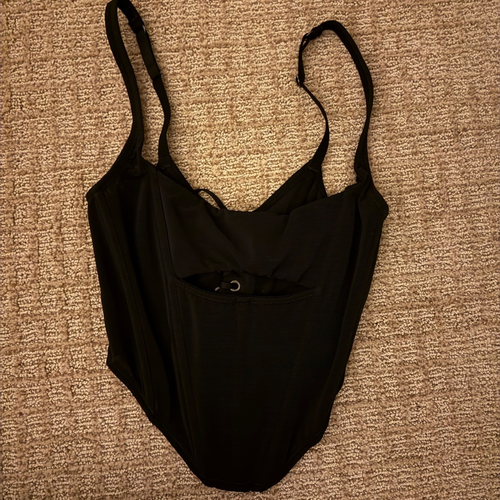 Urban Outfitters Black Lace-Up Detail